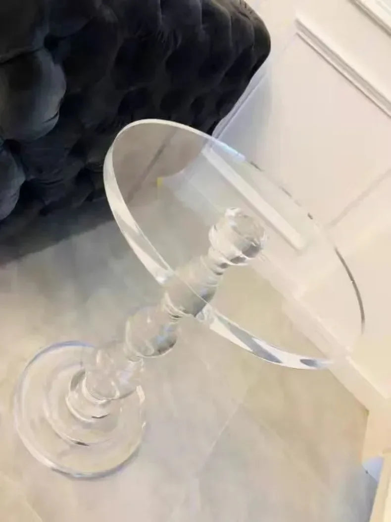 Transparent Coffee Table Sofa Beside Round Tables Modern Household Living Room Small Tea Table Creative Furniture Decorations