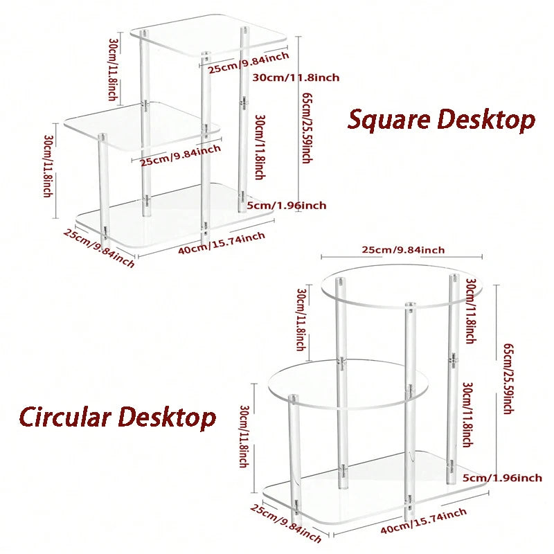 Transparent Acrylic Coffee Table Modern Sofa Beside Corner Tables Simple Living Room Side Table Portable Bedroom Storage Rack