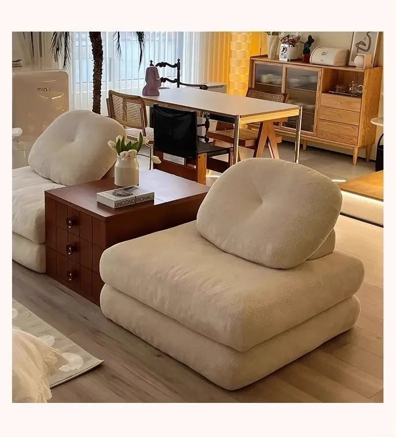 Foldable Living Room Sofa Bed Comfortable Single Sofas Folding Lazy Relax Pliable Sofa Multifunctional Pull Out Convertible Beds