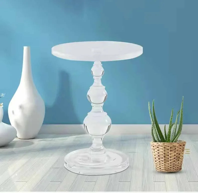 Transparent Coffee Table Sofa Beside Round Tables Modern Household Living Room Small Tea Table Creative Furniture Decorations