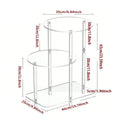Transparent Acrylic Coffee Table Modern Sofa Beside Corner Tables Simple Living Room Side Table Portable Bedroom Storage Rack