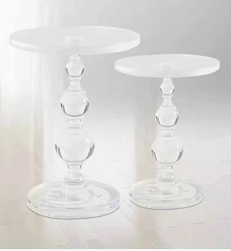 Transparent Coffee Table Sofa Beside Round Tables Modern Household Living Room Small Tea Table Creative Furniture Decorations