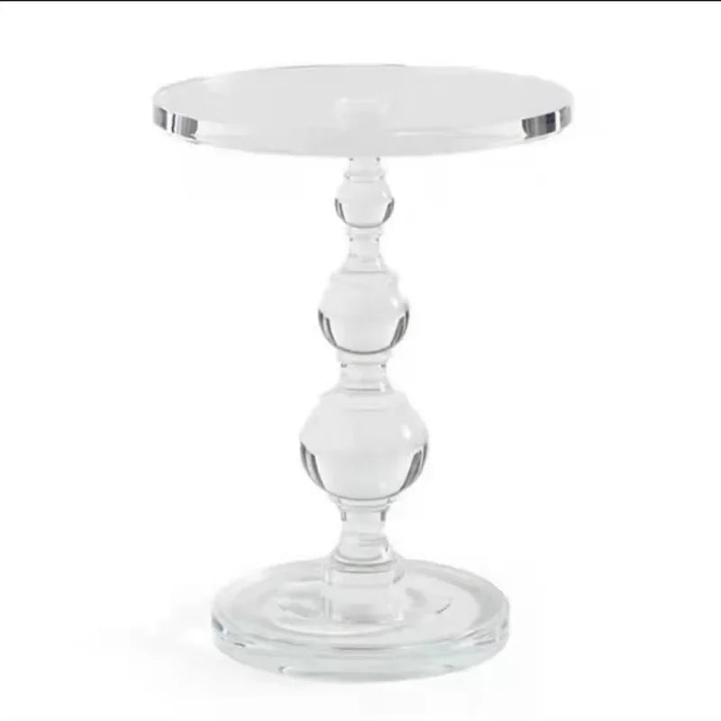 Transparent Coffee Table Sofa Beside Round Tables Modern Household Living Room Small Tea Table Creative Furniture Decorations
