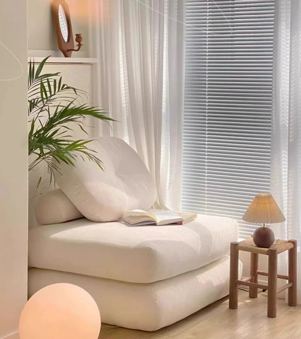 Foldable Living Room Sofa Bed Comfortable Single Sofas Folding Lazy Relax Pliable Sofa Multifunctional Pull Out Convertible Beds