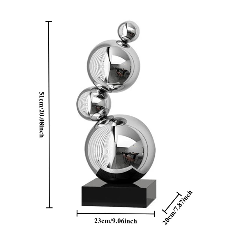 Modern Figurines Nordic Simple Creative Miniatures Elegant Aesthetic Design Figurine Luxury Household Metal Home Decoration